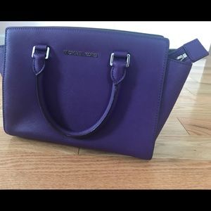 Michael Kors cross body medium size purple